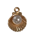 Pear scallop Shell charm