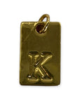 Letter tags charm