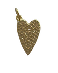 CLEAR DIAMOND HEART Charm