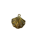 Diamond Gold Scallop Shell Charm