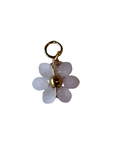 Pink Pearly flower charm