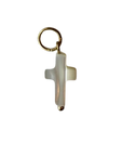 White Mother of Pearl Cross charm