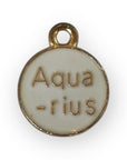 White Zodiac Sign Charm