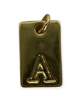 Letter tags charm