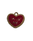 KISS ME HEART charm
