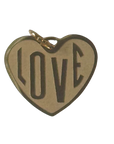 PVD Gold Plated Stainless Steel Love Heart Charm
