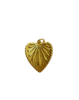 Gold Textured Heart Charm