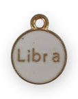 White Zodiac Sign Charm