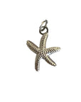 Silver starfish charm