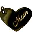 PVD Gold Plated Stainless Steel Mom Heart Charm