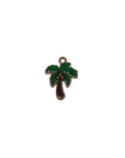 Green palm tree charm
