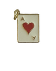 Ace of Hearts/diamonds card charm