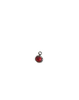 Silver small round birth stone