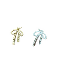 Little bow charm silver and gold