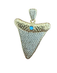 Diamond Shark tooth charm