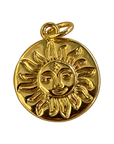 coastal sun charm on transparent background