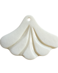 Mother of pearl Fan Shell charm transparent image