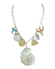 PVD STAINLESS STEEL FRESH WATER PEARL NECKLACE