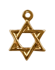 STAR OF DAVID Charm on transparent background