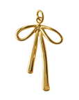 PVD Good Plated Stainless Steel Bow Charm — natural photo on transparent background