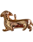 WEINER dachshund DOG charm on transparent background