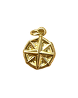 PVD gold plated stainless steel compass