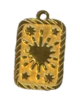 Heart Card Charm, original color and details, transparent background