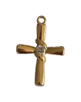 Cross with Gem charm, natural transparent product image