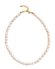 Faux Pearl Necklace on a transparent background