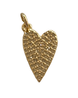 CLEAR DIAMOND HEART Charm, natural transparent charm image
