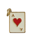 Ace of Hearts/diamonds card charm, natural transparent charm image