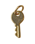 Key charm natural finish, accurate original detail, transparent background