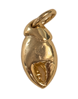Lobster Claw charm natural finish, accurate original detail, transparent background
