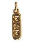 Mom charm natural finish, accurate original detail, transparent background