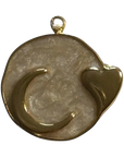 Moon Love Charm, original color and details, transparent background