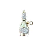 Champaign bottle charm on transparent background