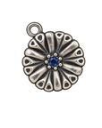 Silver September birth flower charm transparent full edit