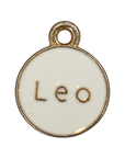 White Leo zodiac charm transparent cutout