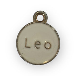 White Zodiac Sign Charm