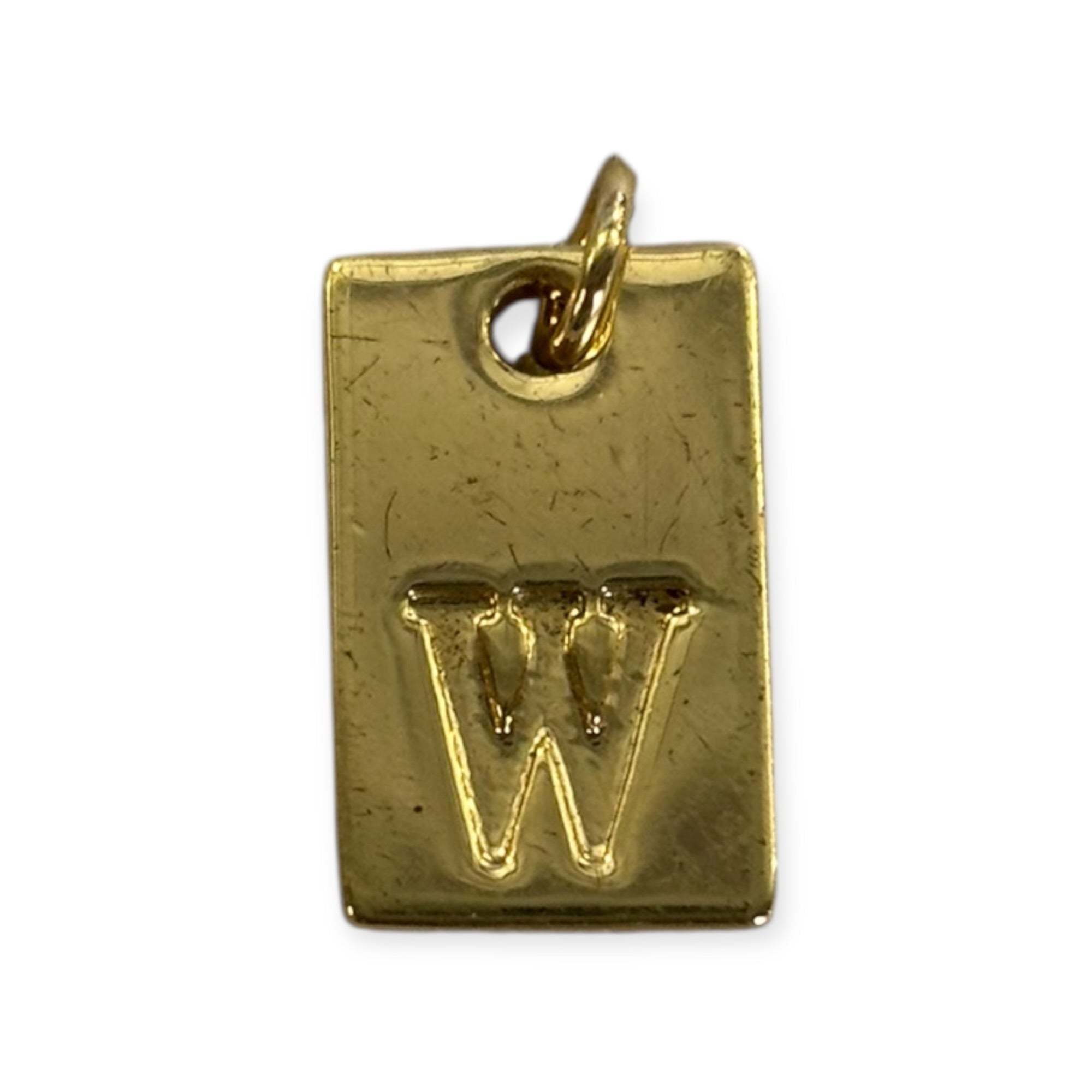 Letter tags charm