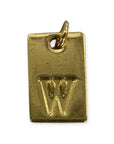 Letter tags charm