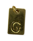 Letter tags charm