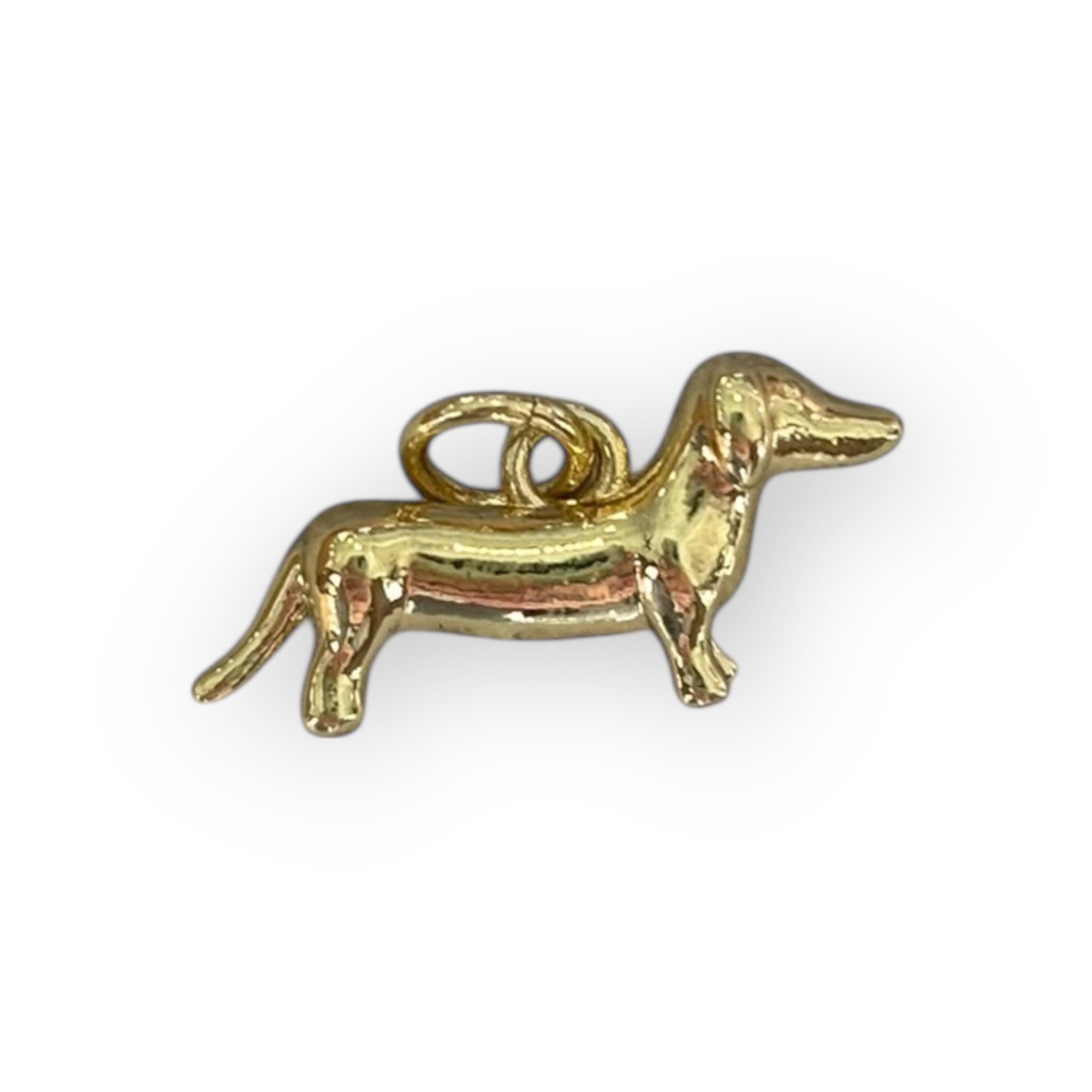 Gold Filled Dachshund dog Charm
