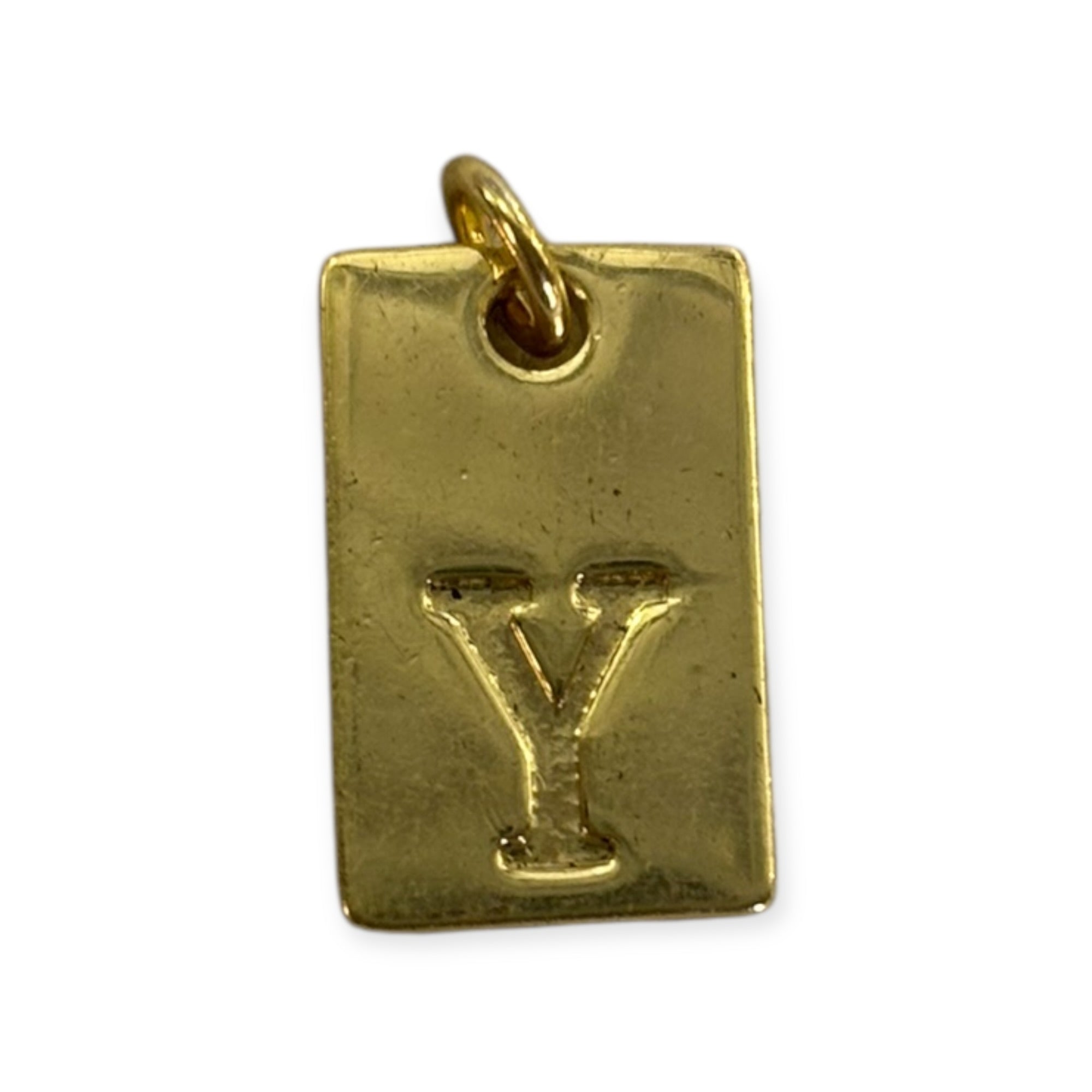 Letter tags charm