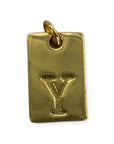 Letter tags charm