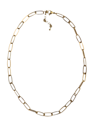 Thin Link Paperclip Necklace