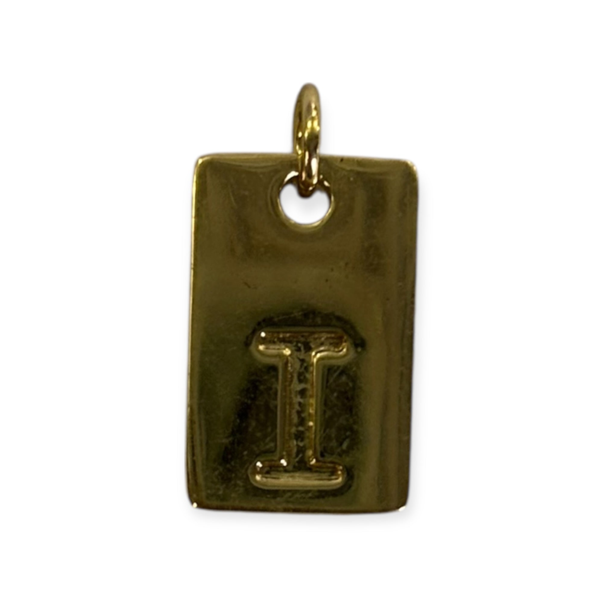 Letter tags charm