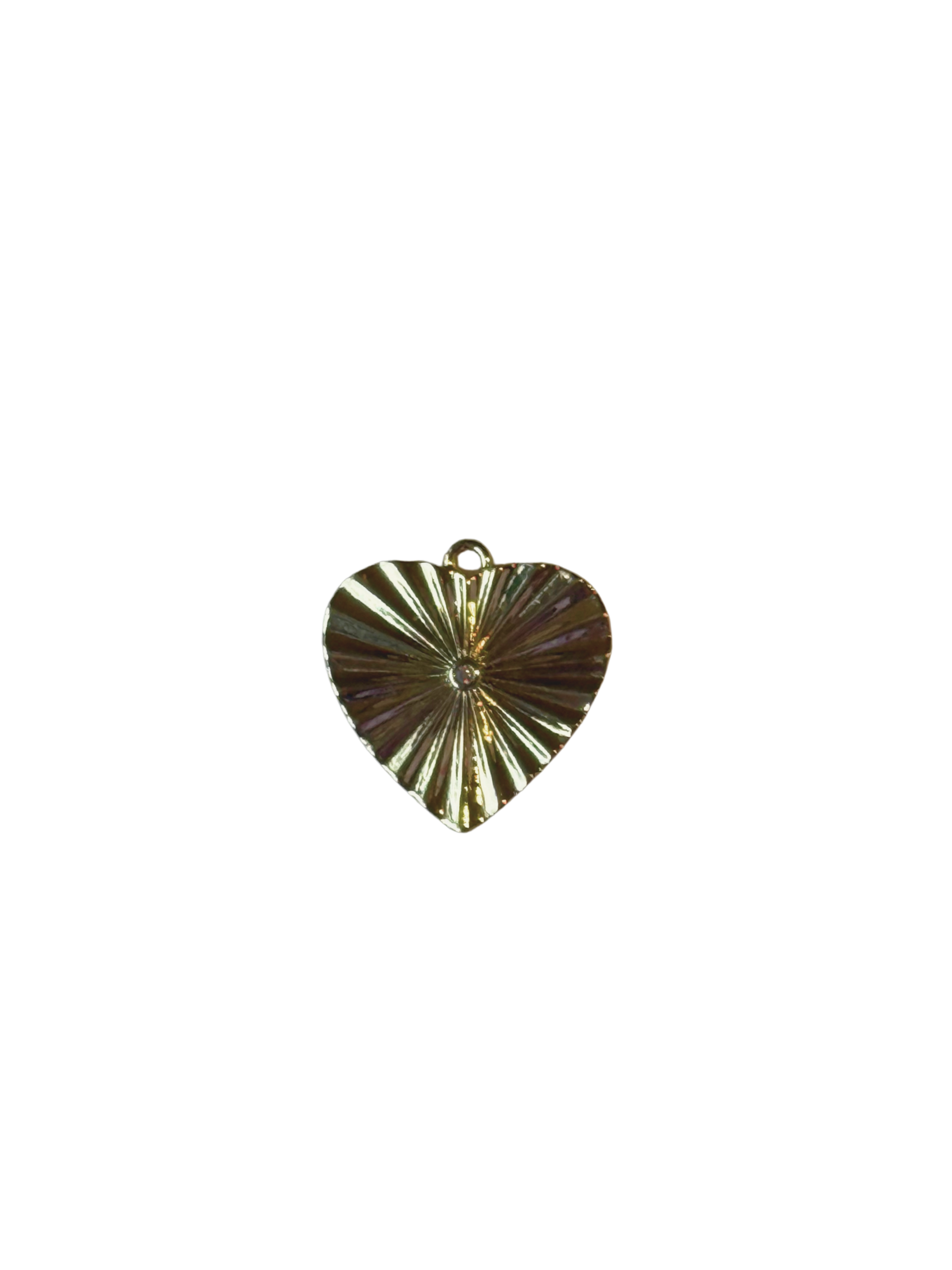 Small Radiant Heart Charm