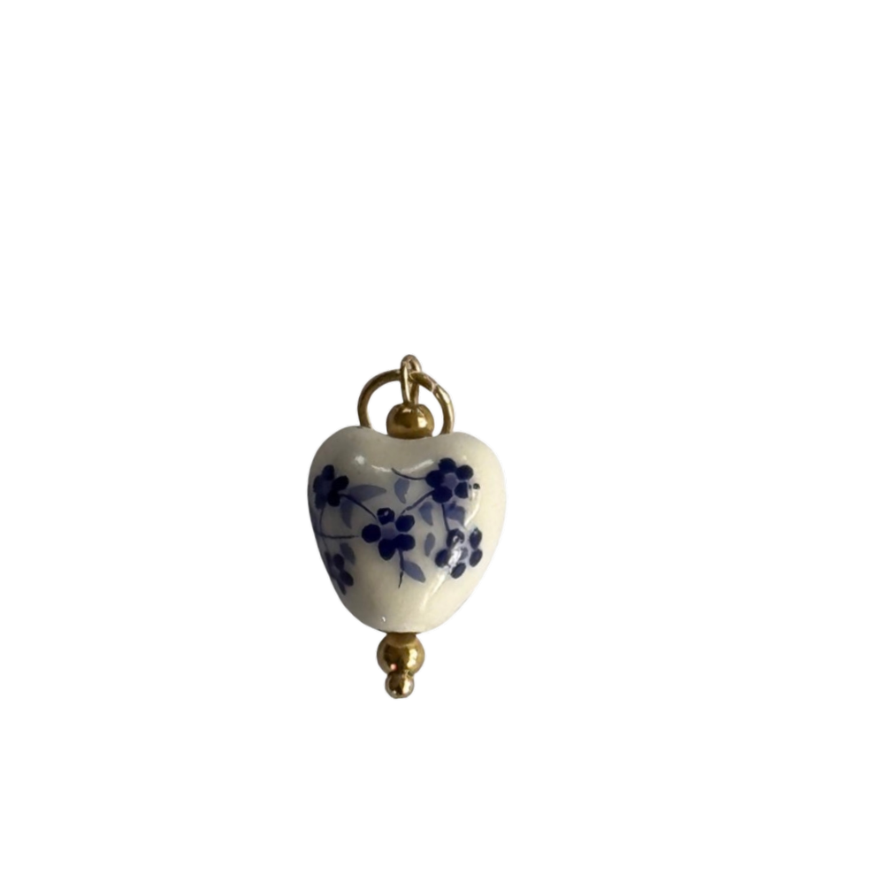 Floral Heart Charm