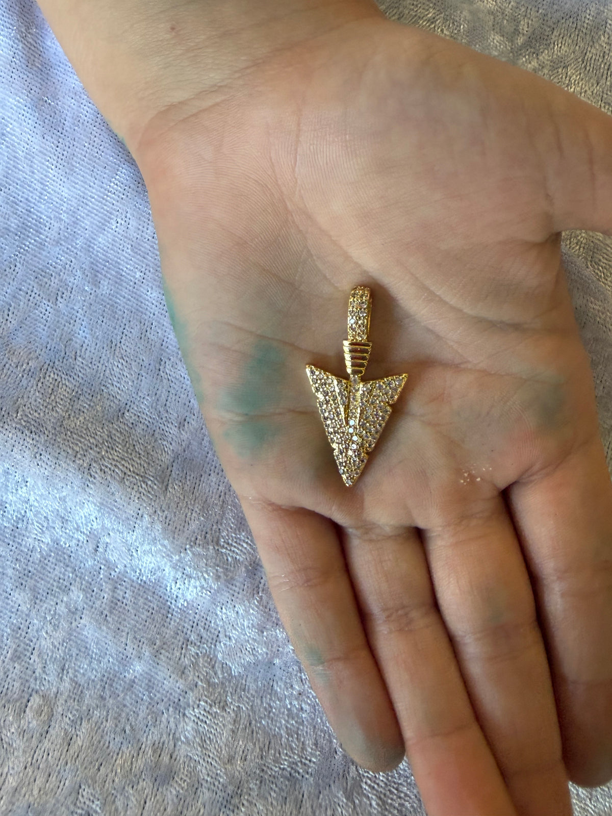 Diamond Shark tooth charm